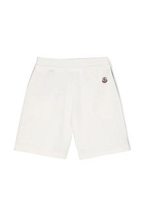 bermuda in cotone bianco MONCLER KIDS | 8H00012809AG034